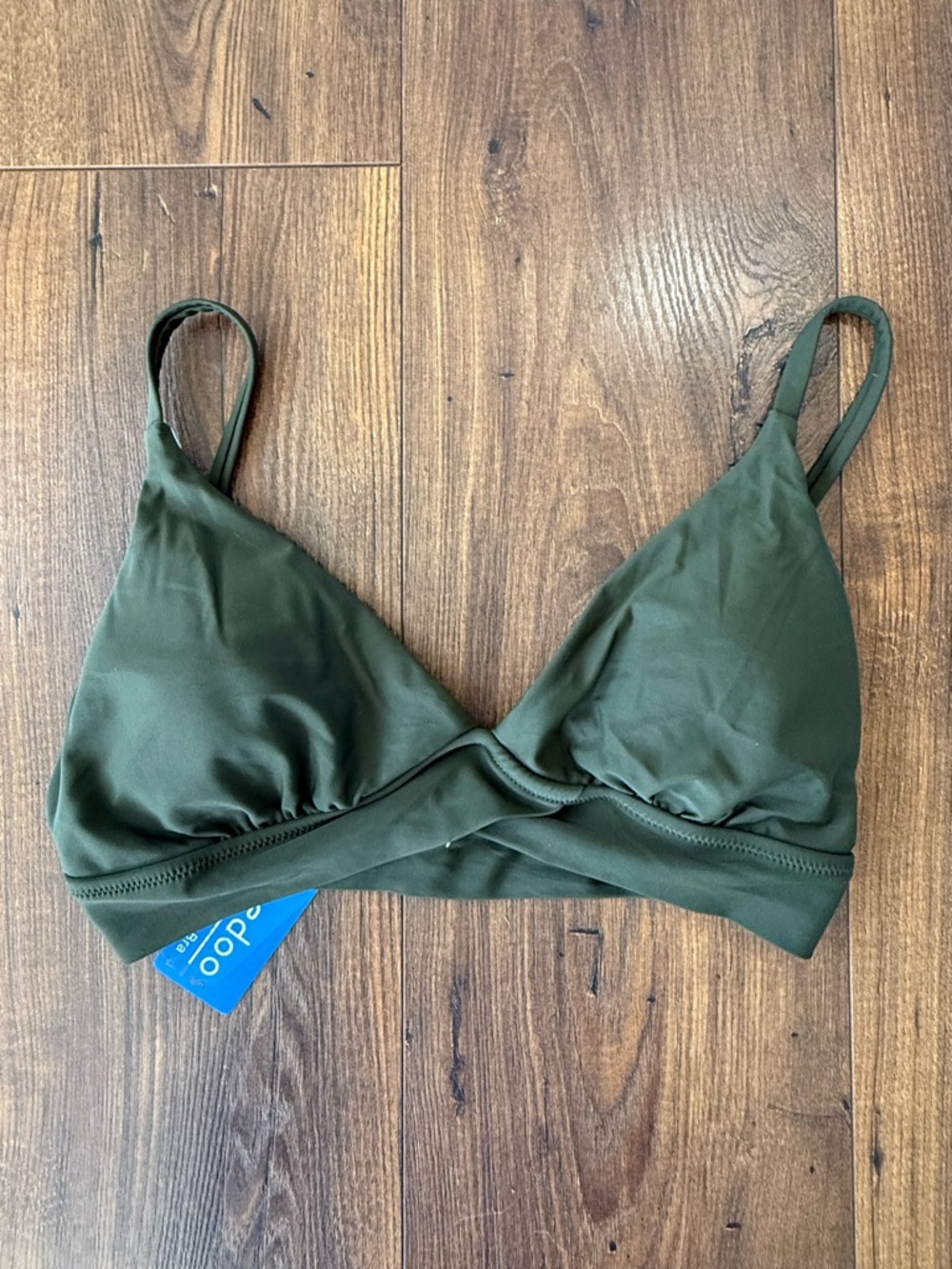 Ewedoos Women’s Triangle Bikini Swim Top Green Size Large
